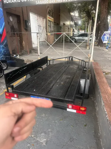 Carretinha para motos com 3 meses de uso