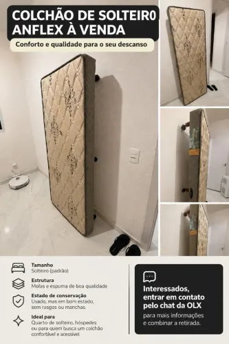 COLCHÃO SOLTEIRO ANFLEX