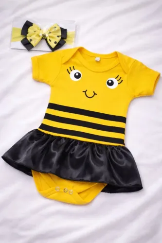 Bodys para bebê feminino com laço