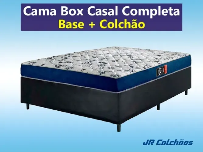 Cama Box Casal Completa Designe + Frete Grátis* (10x Sem Juros)