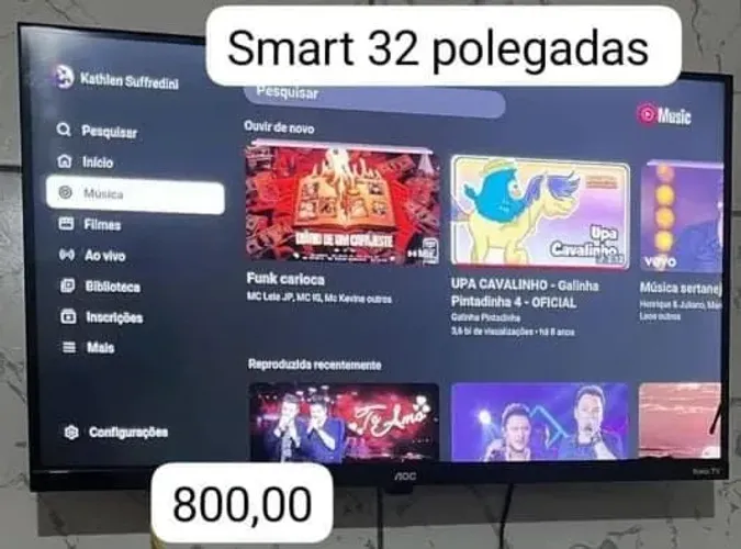 Vendo TV smart TV 43 polegadas valor 1100