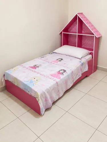 Cama infantil feminina (apenas cama, sem colchão e sem travesseiro)