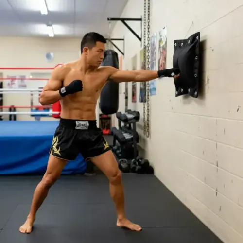 Almofada de Pancada para Parede Makiwara para Boxe, Muay Thai e Artes Marciais
