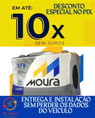 Bateria Moura EFB Start Stop em promoção em ate 10x