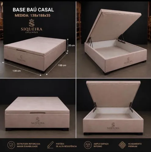 Base baú casal direto de fábrica