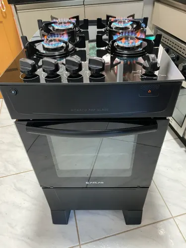 Fogão Mesa Vidro Automático seminovo- Entrego !