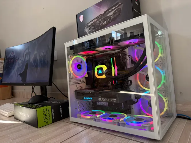 PC Gamer HIGH-END DDR5 com Ryzen X3D, RTX 4070 Super