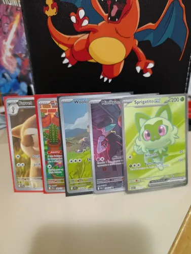 5 cartas pokémon Full ART