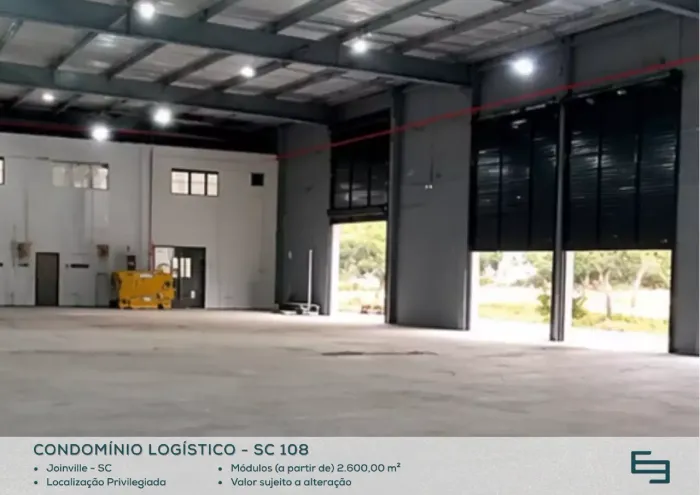 Galpão logístico cross docking para locação em Joinville - SC