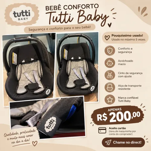VENDO BEBÊ CONFORTO TUTTI BABY