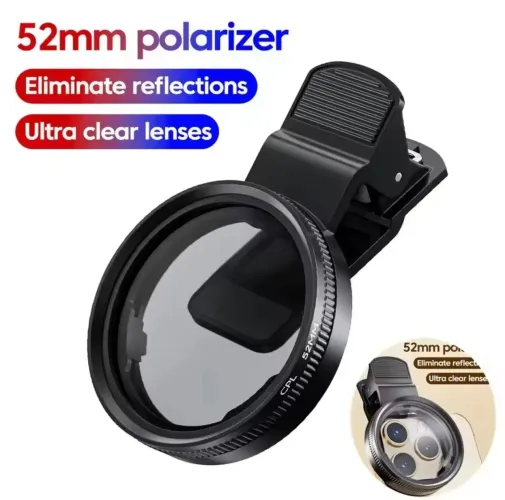 Lente para celular polarizada universal 