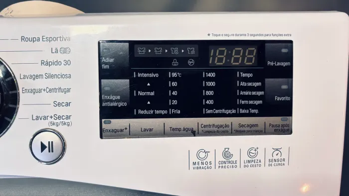 Painel Completo Com Display Lava E Seca Lg 1485 Touch