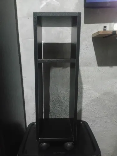 Mesa de cabeceira preto 20cm