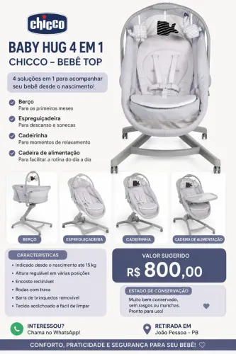 Berço portátil 3 em 1 Chicco