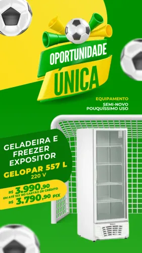 Expositor Tripla Ação (Freezer + Geladeira + Cervejeira)