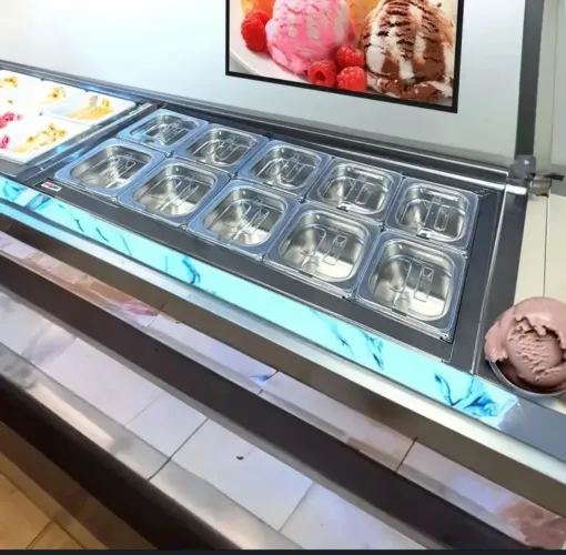 Condimentadora cubas de inox com tampas acrílica 