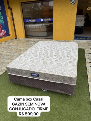Cama Box Casal GAZIN SEMINOVA CONJUGADO - ENTREGO