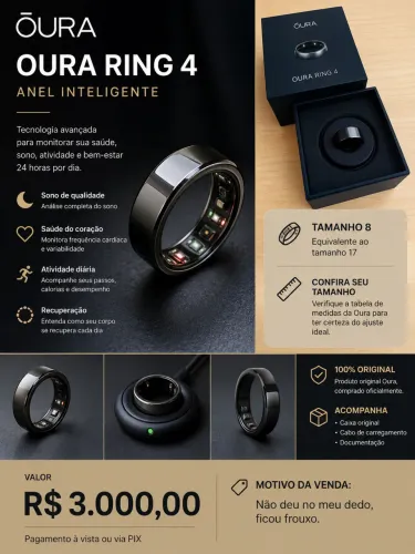 Anel Inteligente - Oura Ring 4