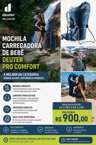 Mochila para carregar bebê.