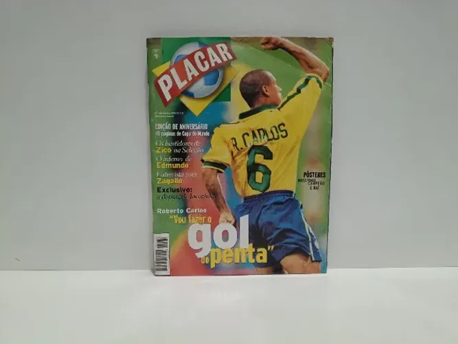 Revista Placar nº 1138 - ano de 1998 - Gol do Penta