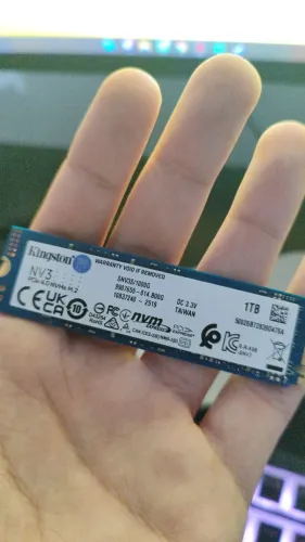 SSD KINGSTON NV3 1TB PCIE 4.0<br>descricao:<br><br>Leitura: 6000MB/s<br>Escrita: 4000MB/s