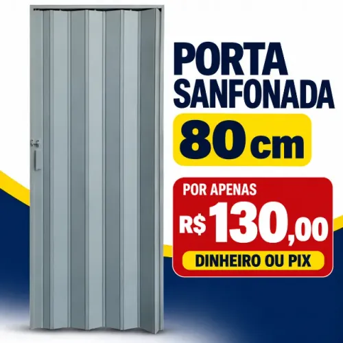 Porta Sanfonada 80 cm