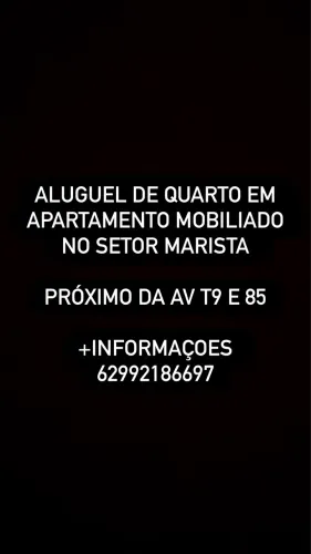 Aluguel de quarto em apartamento mobiliado 