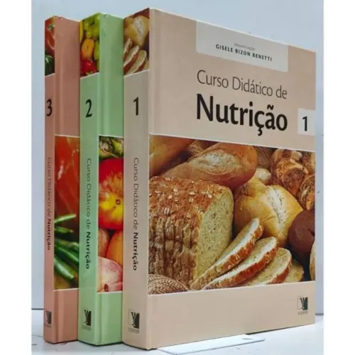 Coleção Completa Do Curso Didático de Nutrição (Volumes 1, 2 e 3)