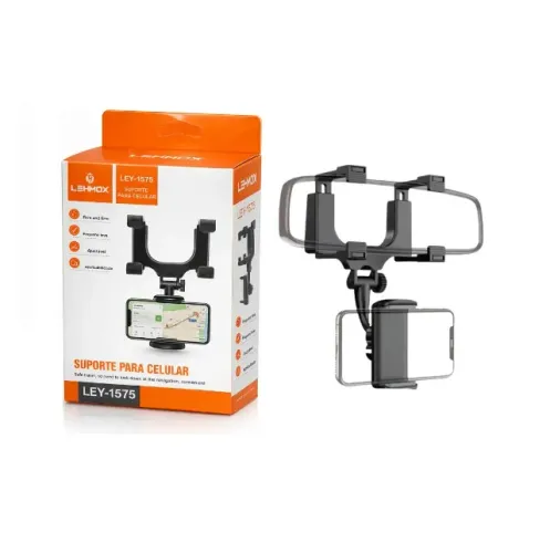 Suporte de Celular Veicular Espelho Retrovisor Lehmox