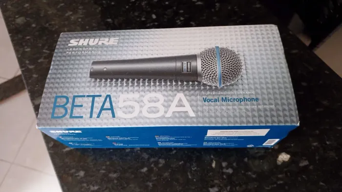 MICROFONE SHURE BETA 58A ORIGINAL ? NUNCA USADO!