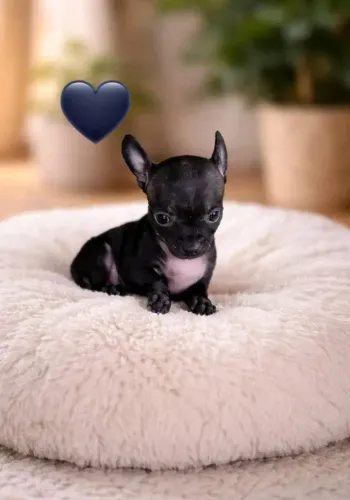 Pinscher Miniatura fêmea Black raríssima