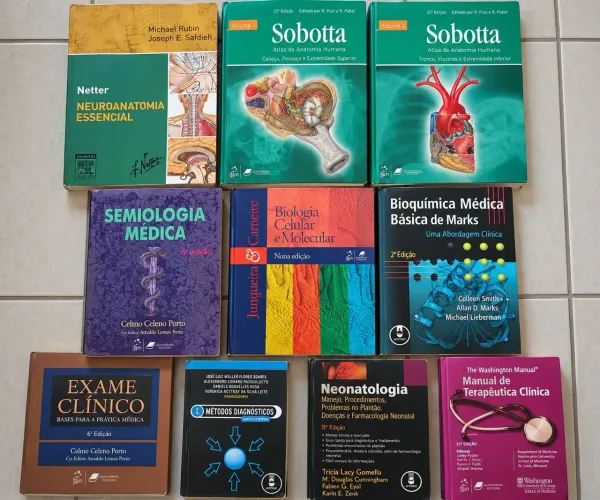 Livros de Medicina - Anatomia, Semiologia, Bioquímica e Mais | Usados e Conservados