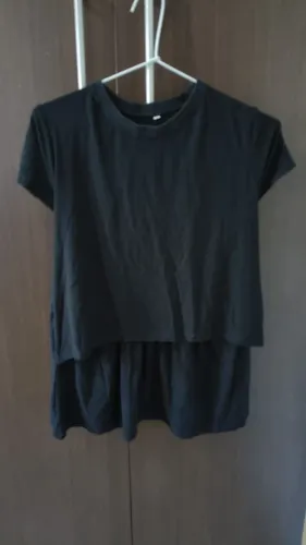 Blusa de amamentação Preta tamanho G
