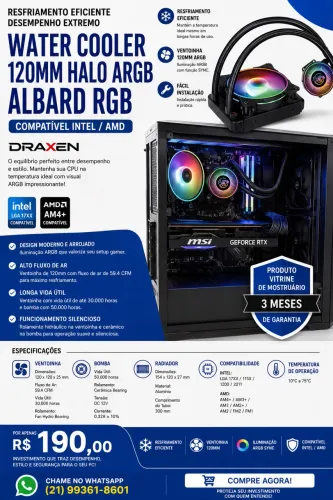 Water cooler 120mm draxen RGB