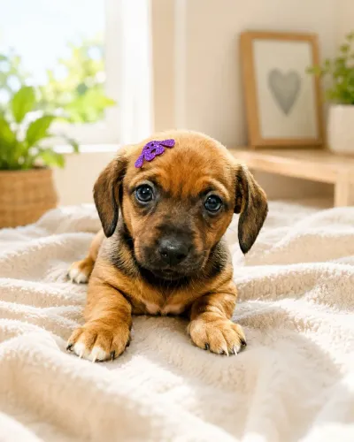 Basset filhotes caramelo Femea dachshund