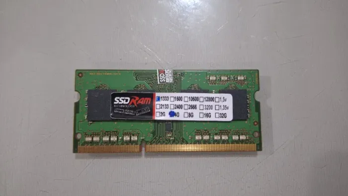 Memóra Ram DDR3 notebook 4gb 1333mhz