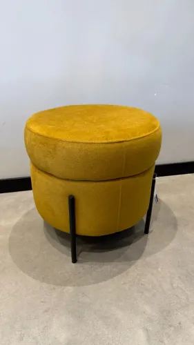 PUFF INDUSTRIAL MOSTARDA - Lyam Decor