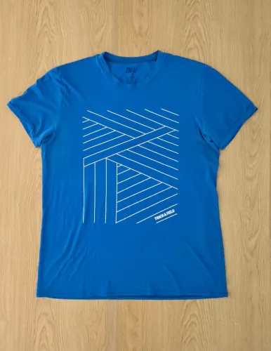 camiseta track & field thermodry / drifit azul p