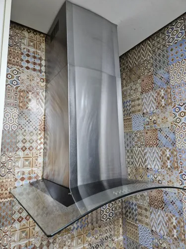 Coifa cadence 90cm vidro curvo 