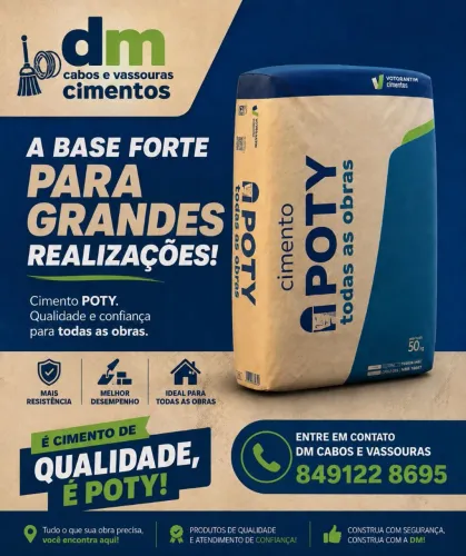 Vendas de cimento poty