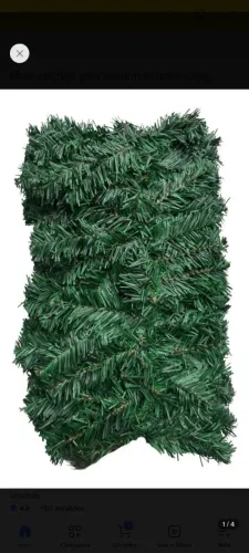 Festão aramado natal com 2 MT x 25cm