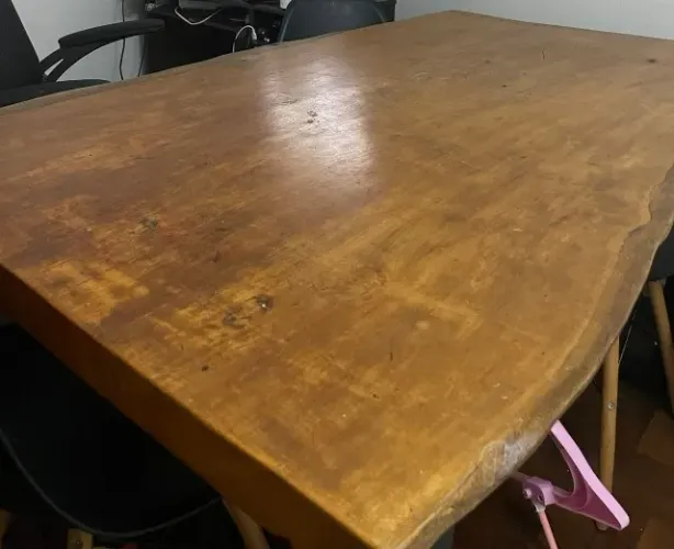 Mesa de Madeira - conjunto de mesa/banco/aparador