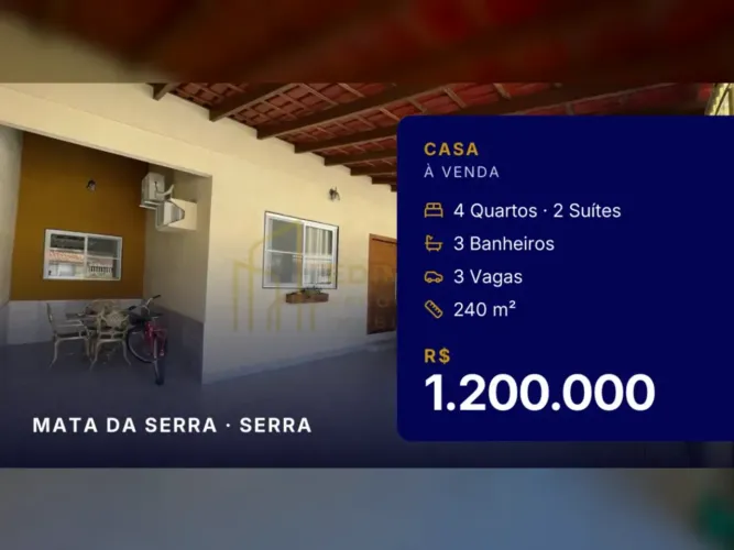 Exclusiva casa com área gourmet na Mata da Serra!