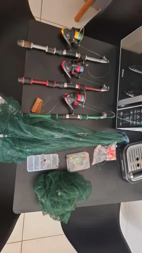 Conjunto kit de pesca