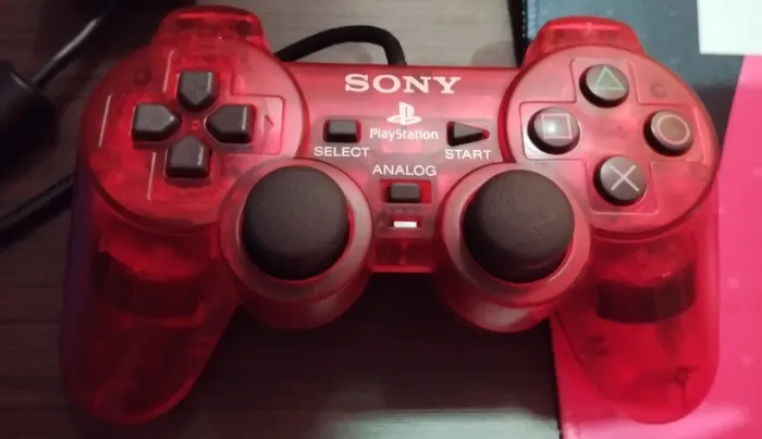 Controle PS2 Crimson Red Original