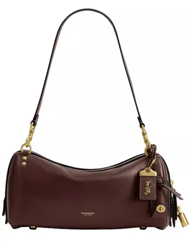 Bolsa Coach modelo grain napa em couro