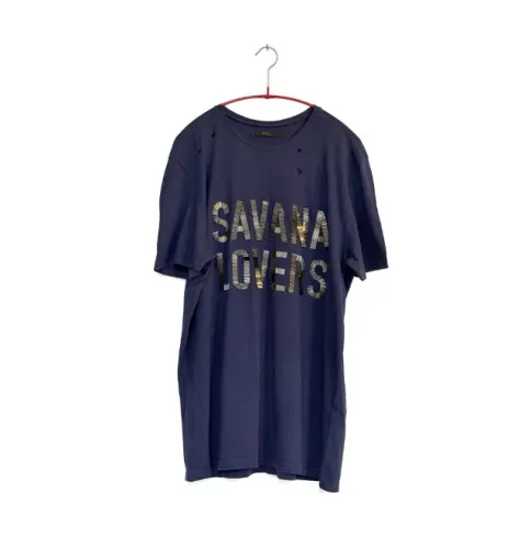 Blusa azul marinho apliques furinhos Animale M