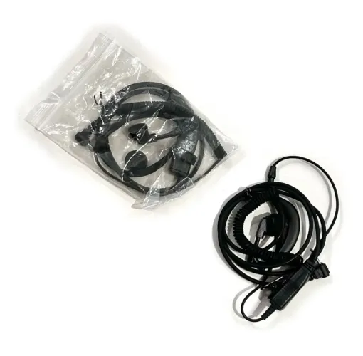 Kit com 2 Fones de Ouvido com Microfone Espiral para Rádio Intelbras RC 4002