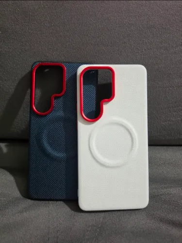 Capa Premium Couro Trançado Vontage Para S24 Ultra, S25 Ultra e S26 Ultra