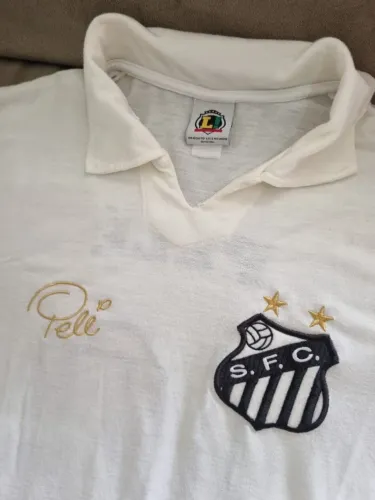 Camisa Santos Comemorativa do Pelé - Licenciada Oficialmente - Jornal Lance (Raríssima)